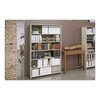 Tennsco Snap-Together Six-Shelf Closed Add-On, Steel, 48w x 12d x 76h, Sand 127648ACSD